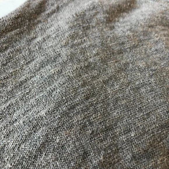 Vince Tan Black Color Block Sweater 100% Cotton Scoop Neck Drop Shoulder Stretch - Picture 6 of 15